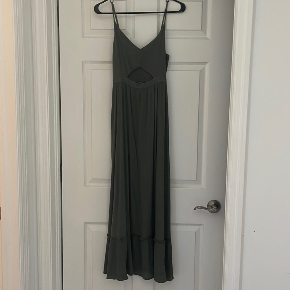Olive green dress